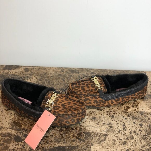 Juicy Couture Leopard Print Slippers 7 - Picture 2 of 6